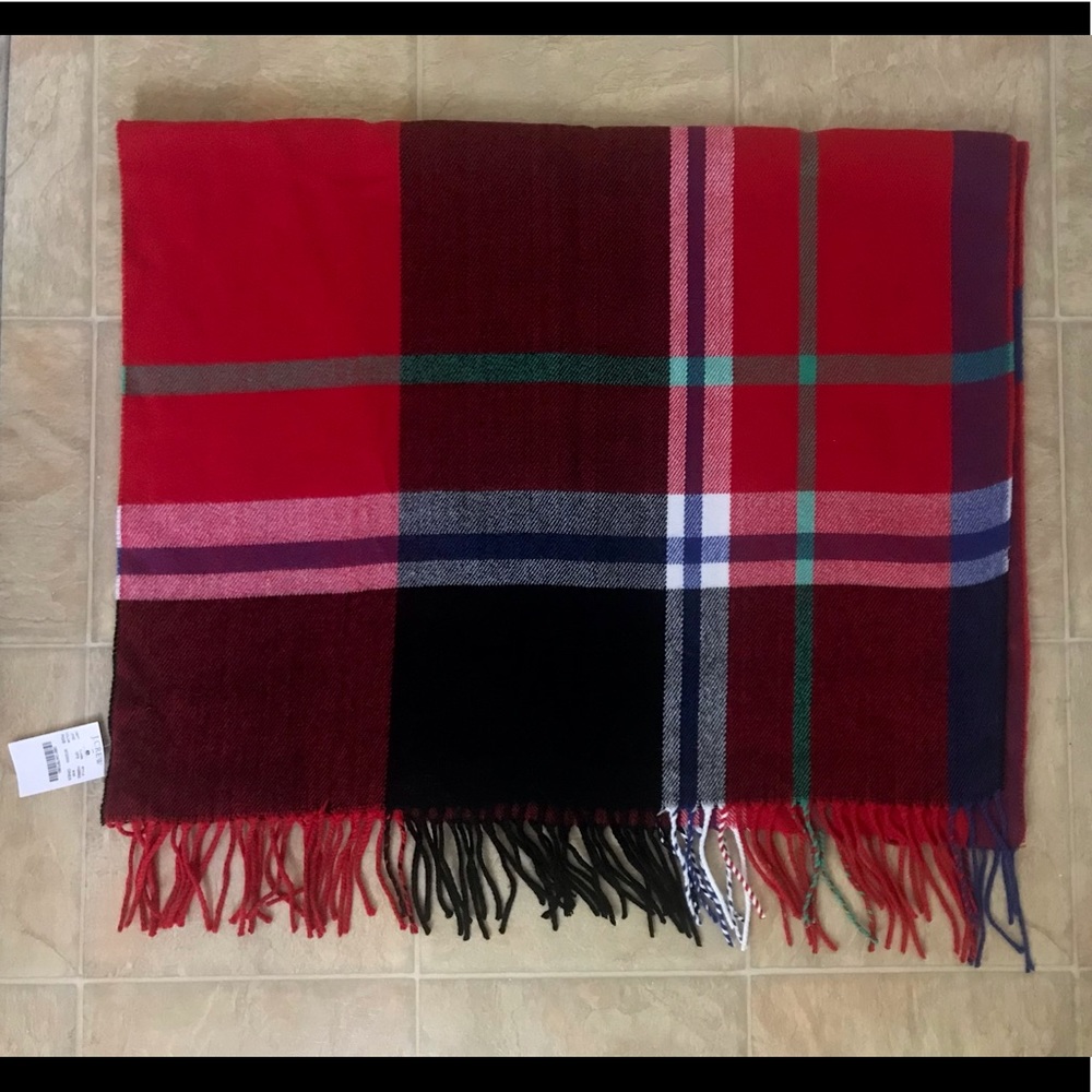 NWT J. CREW plaid blanket scarf 🧣🍂